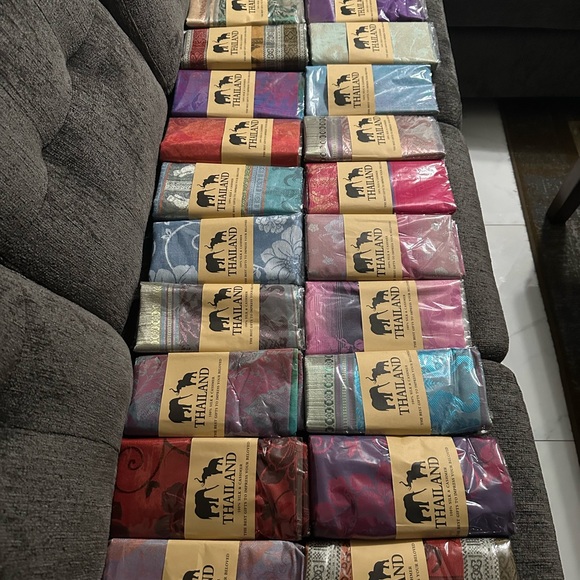 Silk & Cashmere Scarf - Picture 4 of 7